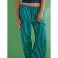 thumbnail image 7 of Michellecmm Women Baggy Pants Drawstring Wide Leg Striped Pants with Pockets Trousers Pinstripe Beach Going Out Pants, 7 of 7