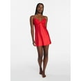 thumbnail image 3 of Joyspun Women’s Lace Trim Satin Valentine's Day Chemise, Sizes S-3X, 3 of 7