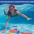 Aqua Blocks Pool Diving Game 40 MultiShape Sinking Toys, 18 Challenge