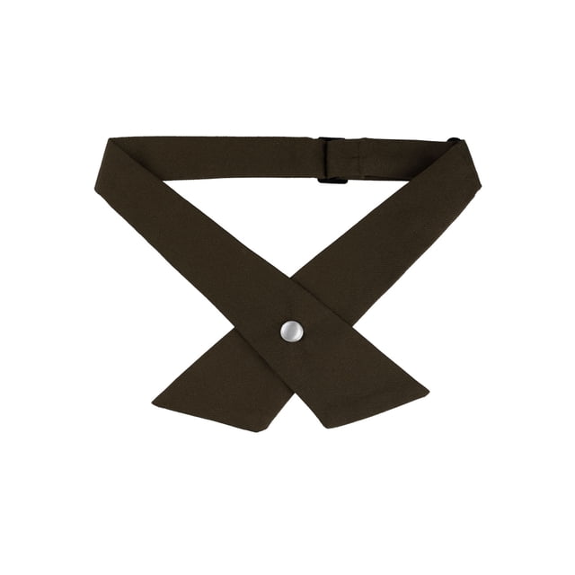 INSPIRE CHIC Uniforme Escolar Unisex Sólido Ajustable con Botón Lazo Cruzado Café Talla única
