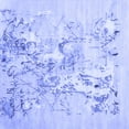 thumbnail image 1 of Ahgly Company Machine Washable Indoor Square Abstract Blue Contemporary Area Rugs, 3' Square, 1 of 4