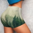 thumbnail image 4 of Fotbe Fog Forest Shorts Sin Costuras – Shorts Deportivos de Cintura Alta para Mujer, Elásticos para Gimnasio, Yoga, Running o Ciclismo-X-Large, 4 of 8