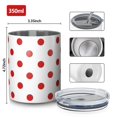 thumbnail image 4 of Christmas 12oz Stainless Steel Coffee Mug – Double-Wall Insulated Cup with Spill-Resistant Lid, 360° Full-Print Design, Keeps Drinks Hot & Cold for Home, Office, Travel, Thanksgiving, Xmas, 4 of 5