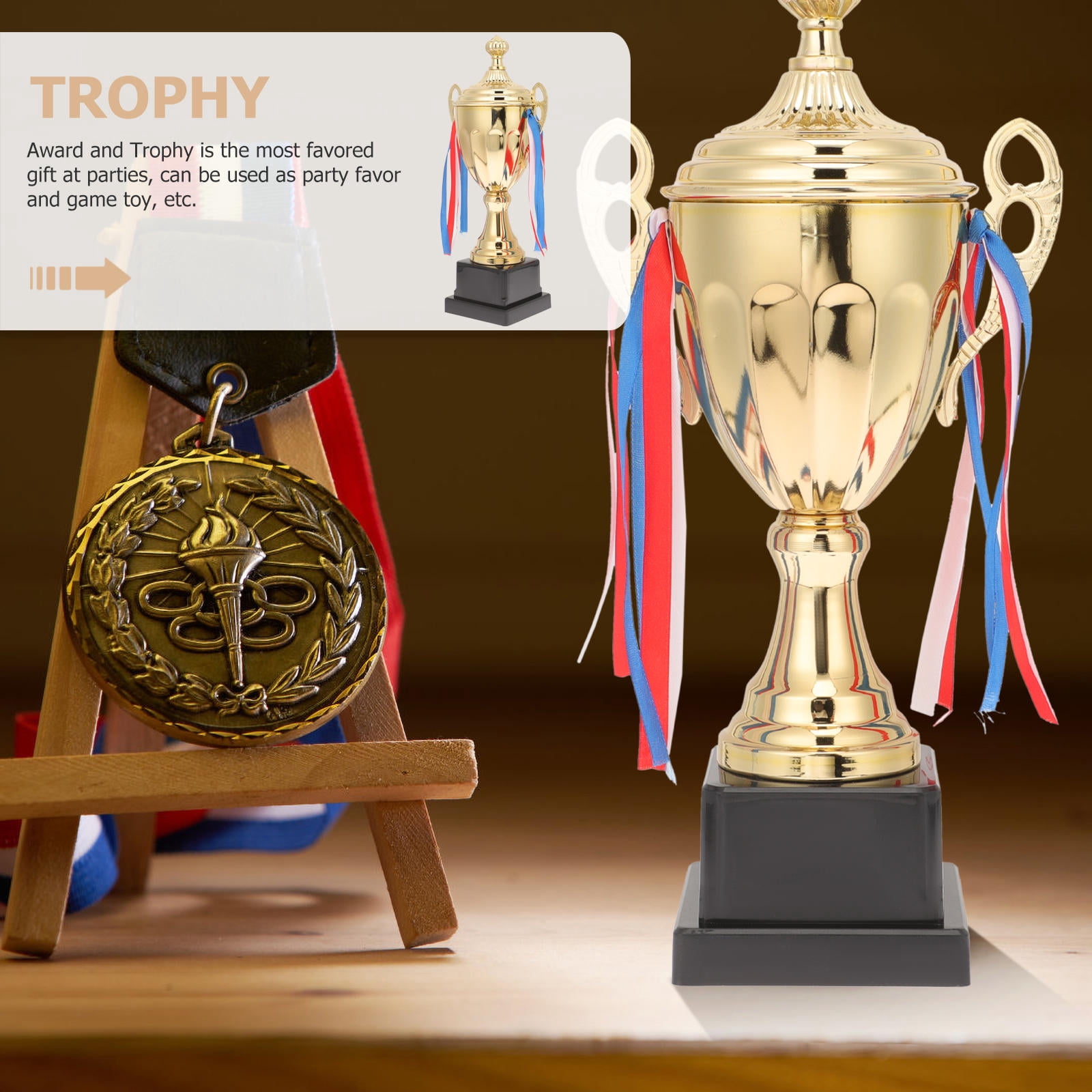 PAMINGONO 1Set Sport Trophy with Design for Award Ceremonies 1Set