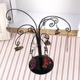 thumbnail image 3 of Ornament Tree Display Stand Metal Halloween Christmas Wire Hanger 10 Inch Black, 3 of 11