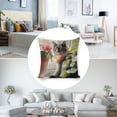 thumbnail image 3 of cat potted plant Linen toss pillowcase decoration pillowcase gifting preferred 24x24 inch cushion cover sofa pillowcase sofa bedroom living room car, 3 of 8