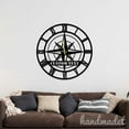 thumbnail image 4 of Handmadetneonsign Compass Large Wall Clock Unique, Year Date Round Wall Clock, Text Oversize Wall Clock 55804, 4 of 5