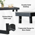 thumbnail image 6 of Ktaxon 43.3" W Console Table, Entryway Table  Modern Sofa TV Coffee Desk Couch Storage Shelves for Entrance, Hallway, Foyer, Living Room, Black, 6 of 7