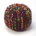 thumbnail image 1 of Butler Specialty Lulu Multicolor Braided Pouffe in Brown, 1 of 3