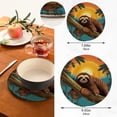 thumbnail image 3 of Coolnut Sloth Trivets Pot Holders Set of 2 Potholders for Kitchens Pure Cotton Thread Weave Trivets,Hot Pads for Kitchens,Coasters,Placemats,Spoon Rest for Cooking Home Decor, 3 of 7