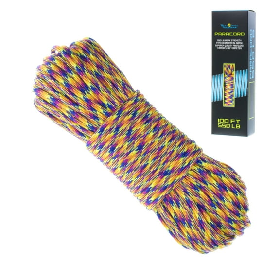 West Coast Paracord Boxed Paracord  550 Parachute Cord in 100 Foot Lengths  Many Color Options