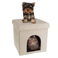 thumbnail image 1 of PETMAKER - Cama otomana Plegable Multiusos para Perros o Gatos pequeños y reposapiés con Parte Super, 1 of 6