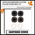 thumbnail image 4 of Injueey Par de almohadillas para los oídos Auriculares montados en la cabeza Almohadillas para los oídos Esponja Orejera Reemplazo de Relojes inteligentes Negro, 4 of 6