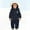 Navy, variant on lnmuld Kids One-piece Solid Color Boys Winter Thermal Romper Jumpsuit Insulated Baby Snowsuit Warm Padded Coverall for Toddler Kids Outdoor Play Size:3-4 Years