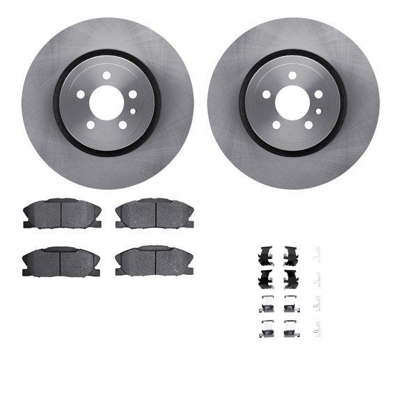Dynamic Friction Company Front Brake Rotors with 5000 Advanced Brake Pads includes Hardware 6512-40234