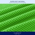 thumbnail image 5 of Subrtex 3-Piece High Spandex Textured Grid Sofa Slipcover, Separate Cushion Cover(Grass Green, Loveseat), 5 of 8