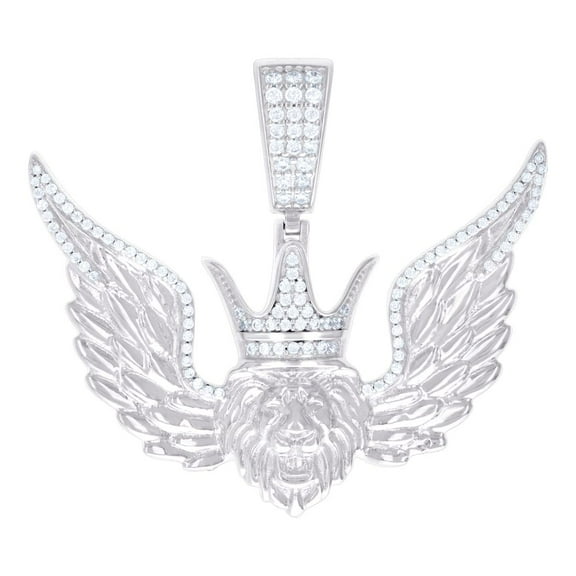 925 Sterling Silver Yellow tone Mens Saints Cross Religious Charm Pendant 38.2x42.8mm Wide Necklace for Men