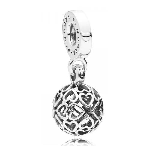 PANDORA Harmonious Hearts Dangle Charm 797255 Walmart