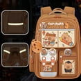 thumbnail image 4 of Capybara Cartoon Backpack Large Capacity Oxford Fabric Elementary School Bag Suitable For School And Short Trips, 4 of 19
