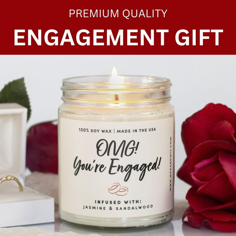 Engagement Gifts for Couples, Women, Newly Engaged, Bridal Shower Gifts for  Bride to Be, Engaged Gifts for Her Unique, Wedding Day Engagement Candle,  Bride Candle, Newly Wedding Gifts for the Couple 