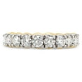 thumbnail image 2 of AFFY 1.60CT Moissanite Diamond Full Eternity Stackable Wedding Band Ring in 14K Yellow Gold over Silver-8.5, 2 of 7