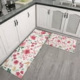thumbnail image 2 of Pioneer Flower Floral Print Pattern Kitchen Rugs Sets Of 2,Anti Fatigue Kitchen Mat Rugs Non Slip Washable,Decorative Kitchen Floor Mats for Kitchen,Sink,Laundry,17"x30"+17"x47", 2 of 7