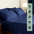 thumbnail image 4 of CHUNYI 1600 Thread Count Cotton Blend Sheet Set (CaliforniaKing, Navy Blue), 4 of 6