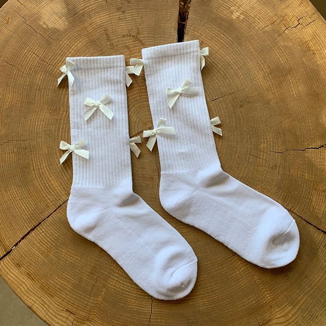 Calcetines de piel de becerro adelgazantes con micropresión y línea vertical con lazo de algodón puro grueso y cálido para otoño e invierno, calcetines de piel de vaca, calcetines de felpa
