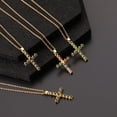 thumbnail image 3 of Cross Pendant Necklace for Women Color Copper Zircon Stars for Women Jewelry Valentines Day, 3 of 8