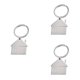 thumbnail image 1 of Minnieouse Llaveros colgantes en forma de casa pequeña, llaveros geométricos de Metal para el hogar y el coche, accesorios de decoración uno 3piezas Minnieouse CBP047972, 1 of 1