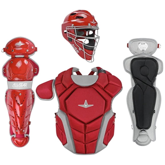 All Star Youth Top Star Catchers Set (12-16) Scarlet Large (Ages 12 and Up)