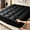 Black, variant on Quilted Fitted Mattress Topper, Thick Soft Pillow Top Mattress Pad, Deep Pocket Fits All Mattresses, Breathable & Washable Bed Cover for Home, Bedroom, Guest Room（blue,Twin)