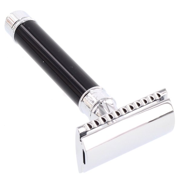 Edwin Jagger DE86 Double Edge Safety Razor, Black