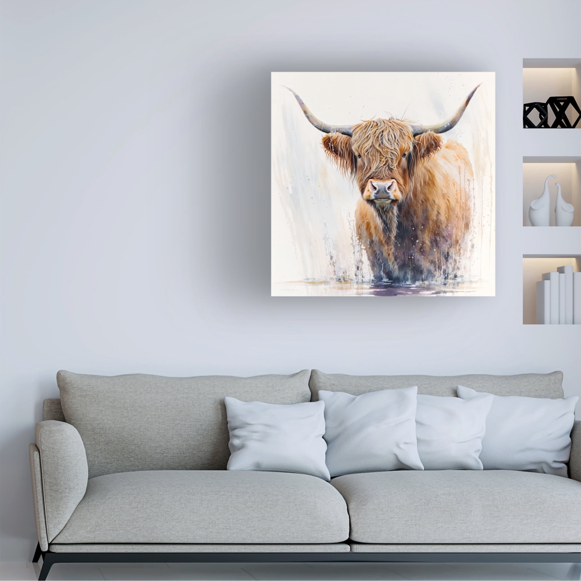 Canvas Wall Art - The Golden Valley 'Big Red' Wall Art for Living Room, Bedroom, or Office Décor by Trademark Fine Art - 24 x 24 Inches