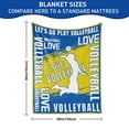 thumbnail image 3 of Kainsy Volleyball Gift Blankets, Volleyball Blankets for Boys Girls, Volleyball Team Player Volleyball Gift for Girls Boys Women Men, Warm Ultra-soft Volleyball Throw Blankets for Bed Couch(60"x80"), 3 of 7