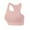 Pink, variant on Cathalem Bras for Women Full Coverage Women's Sports Bra Strappy Bra Backless Padded Yoga Crop Top(White,XXL)