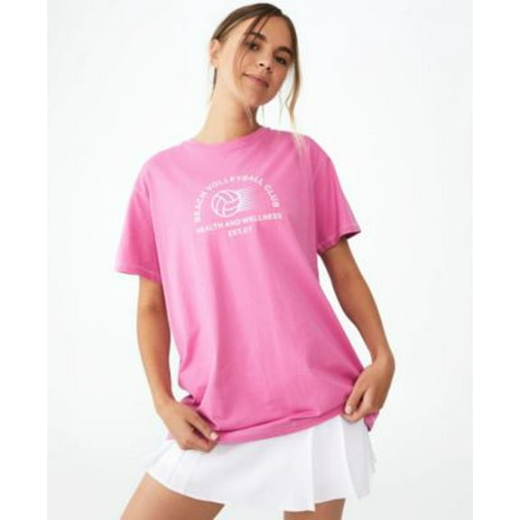 MSRP $30 Cotton On Body Womens Active Organic T-Shirt Pink Size Large