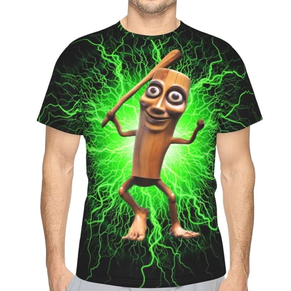 Unisex Adult Tung Tung Tung Sahu-r T-Shirts, 3D Graphic Novelty Shirts Crewneck Short Sleeve Tees for Men Women