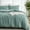 03 - Teal (No Comforter), variant on Muslin Cotton Duvet Cover Set Teal Queen Size Linen Like Soft Breathable Lightweight Summer Comforter Cover Set with Zipper Closure (Teal, Queen, 90"x90")