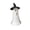 B, variant on Wicker Ghost Pumpkin Halloween Decor – Unique Handwoven White  Ghost  Black Rattan Pumpkin Figurine – Halloween Tabletop Ornament & Gift for Farmhouse Style Home Decoration