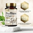 thumbnail image 3 of Psyllium Husk Capsules 1500 mg – Extra Strength Fiber Supplement for Quality Daily Digestion, Colon Health & Regularity Support, Natural Plant-Based Fiber Pills - Vegan, Bottled in USA - 120 Capsules, 3 of 9