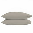 thumbnail image 3 of 100% Cotton King Pillowcases, 400 Thread Count Sateen Green Wrinkle-Resistant 2- Piece Set Taupe by Purity Home, 3 of 8