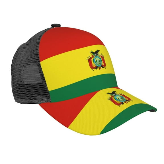 Bolivian Flag Snapback Trucker Hats Baseball Caps Adjustable Mesh Back Ball Caps For Men Women