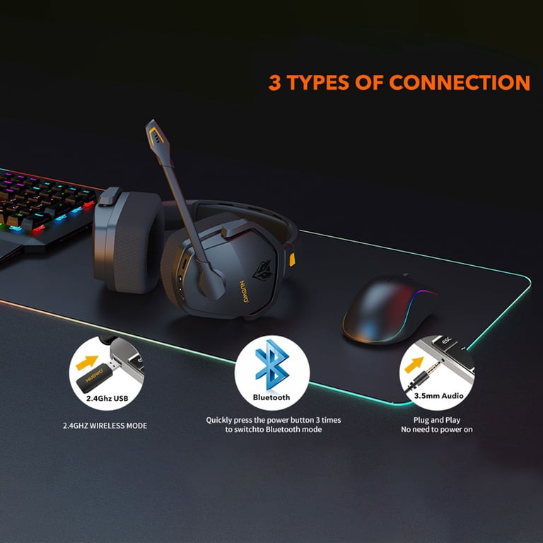 HUO JI NUBWO G06 Wireless Gaming Headset with Microphone for PS5