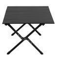 thumbnail image 2 of Folding Camping Table Portable Picnic Table, Lightweight Roll up Side Table Outdoor Camp Table for Travel Hiking Backyard BBQ Party, Black/34x24in, 2 of 13
