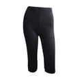 thumbnail image 5 of HAJWOH Capri Leggings for Women Tummy Control Knee Length Cropped Pants Casual Cutout Yoga Short Lounge Pajams, 5 of 6