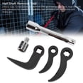 thumbnail image 6 of M Buder 5 Pcs Pry Bar Wrench Adapter Head Set, 1/2in & 3/8in Drive Crowbar with L Shape Prybar and Extension Bar, Heavy-Duty Half Shaft Removal Tool Kit (23 x 19 x 5 cm / 9.05 x 7.48 x 1.97 inches), 6 of 9