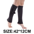 thumbnail image 2 of Calentadores de pierna largos para mujer Lolita moda lana cable tejido muslo alto calentadores de pierna calcetines sueltos, 2 of 5