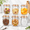 32oz-6 pack, variant on Vintmason Jars With Airtight Lid 16oz Canister Quart For Kitchen Stor- Coffee Sugar Beans 6 Pack