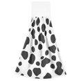 thumbnail image 7 of Yayeee Kitchen Hanging Hand Towels Set of 2 with Loop Bathroom Absorbent Tie Towel, Cow Spots, 7 of 7